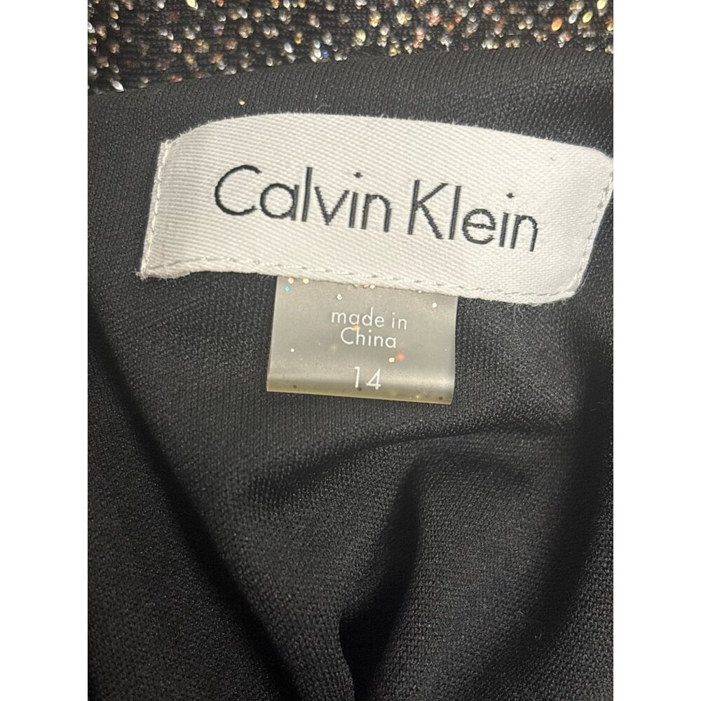 Calvin Klein Metallic Knit Maxi Dress – Size 14 - Picture 6 of 9